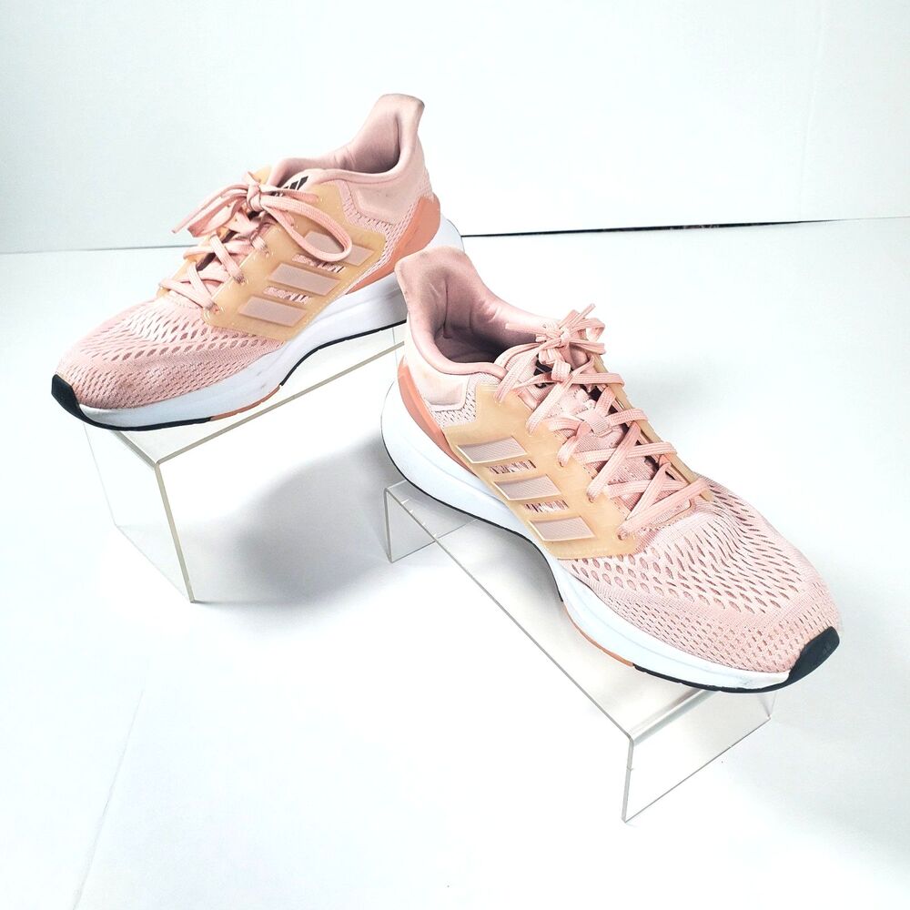 Adidas EQ21 Run Women’s Running Shoes 9.5 Vapour Pink Ambient Blush Sneakers